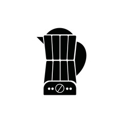grinder icon. Black filled style. Can be used for web and mobile.