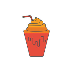 Frappe icon. linear style. Can be used for web and mobile.