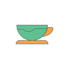 Tea cup icon. linear style. Can be used for web and mobile.