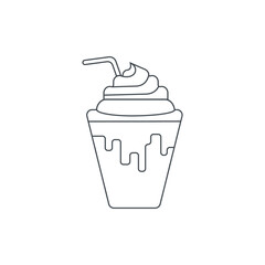 Frappe icon. Line style style. Can be used for web and mobile.