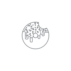 Chemical test tube vector icon. Flask linear style. Can be used for web and mobile.