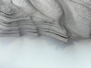 Sand eroded by a glacial river in Iceland