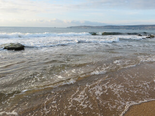 Beach and sea in the morning