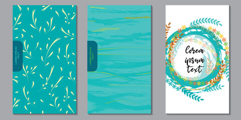 Vector set of the spring  flowers and herbs vector floral backgrounds for wedding decoration, sales and other events, for prints, greeting cards, posters, invitations. 