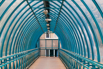 Subway/ overpass in the city near metro station