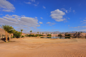 Holy Land of Israel. The Timna Valley. The copper mining of the King Solomon.