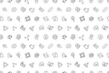 Vector Networking pattern. Networking seamless background