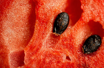 close up of watermelon - obrazy, fototapety, plakaty