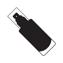 Beauty cosmetics face foundation icon | Black Vector illustration |