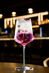 tasty cocktail on the table