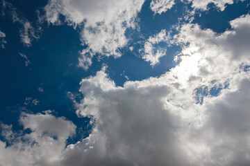 Blue sky with clouds