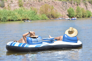Floating down a river © Frederick