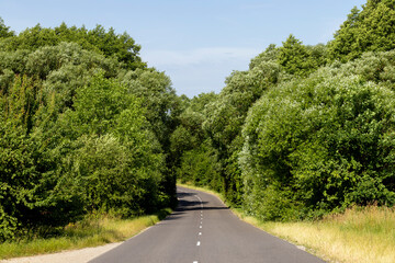 paved road for car traffic