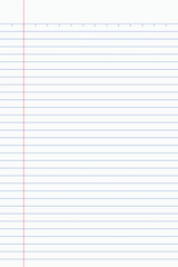 Notebook paper background. Paper lines