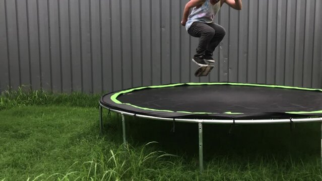 Impossible Trampoline Skateboarding Extreme Slow Motion