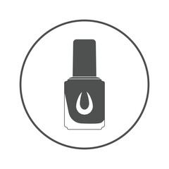 Beauty nail art polish bottle icon | Circle version icon |
