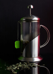 tea infuser glass metal