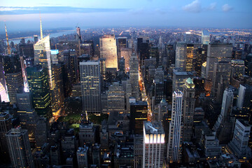 Fototapeta na wymiar New York Buildings in Manhattan.
