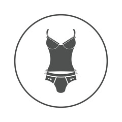 Beauty lingerie underwire bras icon | Circle version icon |