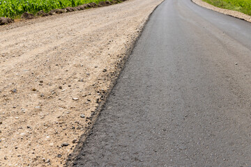paved road for car traffic