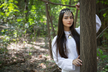 portrait of a woman in nature