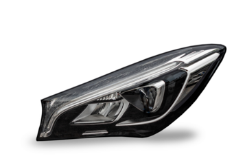 Car headlight system, led technology, new lighting technology with navigation and Look at the big way and open the automatic OA spare parts clipping part.