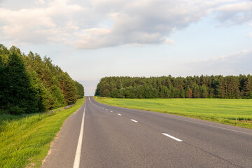 paved road for car traffic