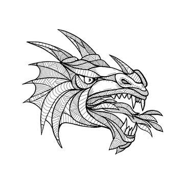 Dragon Head Zentagle