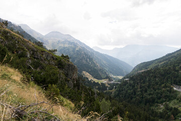 Naklejka premium high mountain road in andorra