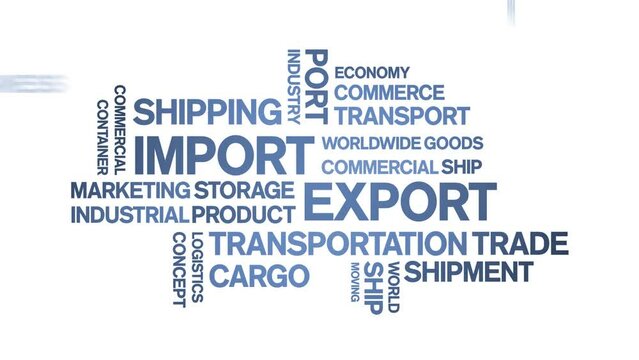 import export Animated Tag Word Cloud;Text Design Animation typography seamless loop.