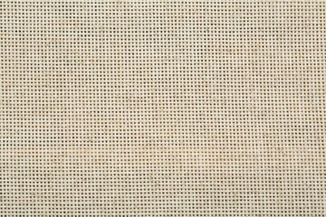 Texture of natural burlap fabric as background, top view