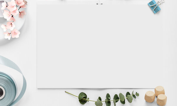 frame with a flower