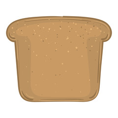 Isolated slice bread icon Bakery product Vector