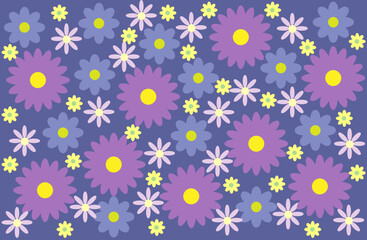Seamless pattern with flowers.