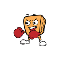 box cartoon character