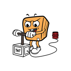 box cartoon character