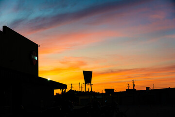 a sunrise in houston