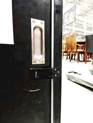  sliding door lock latch , Steel latch on the Back entrance door