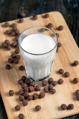 chocolate balls are used as a dry breakfast with the addition of milk or yogurt
