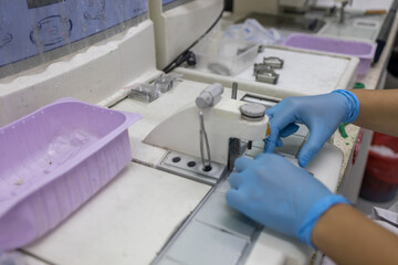 biopsy laboratory Prepare biopsy blocks for microtome