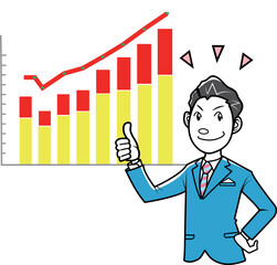 成長するビジネスマン