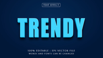 3D Trendy Editable Text effect