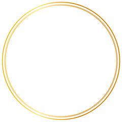 Gold Circle Frame