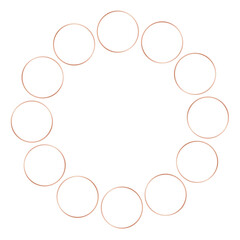Gold Geometric Frame