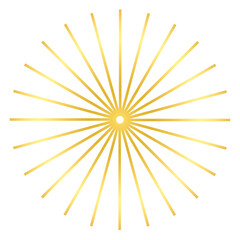 Obraz premium Gold Geometric Frame