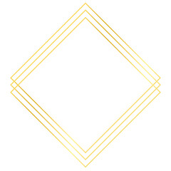 Gold Square Outline