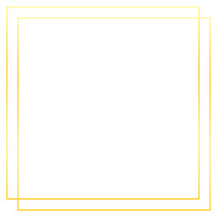 Gold square frame png