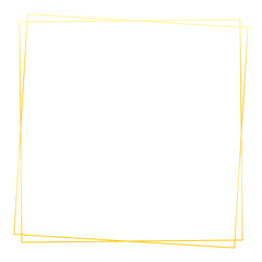 Gold square frame png