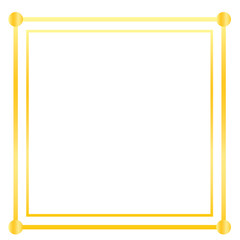 Gold square frame png