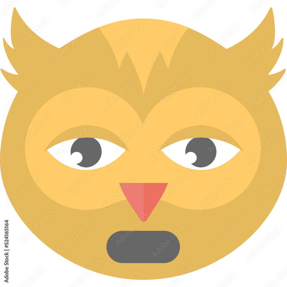 Canvas Prints owl emoji